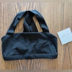Beyond Yoga Charcoal Sports Bra